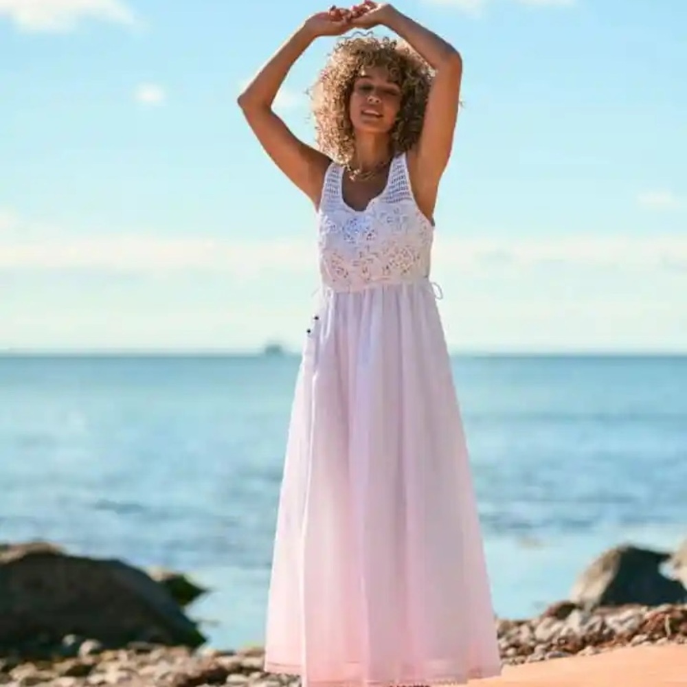 LOLA CROCHET DRESS, BY CREAM COPENHAGEN Size Small. New!